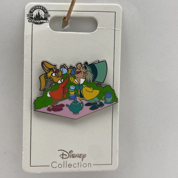 Disney Pin Alice In Wonderland Mad Hatter & March Hare Tea Party Parks Trading - Picture 1 of 4